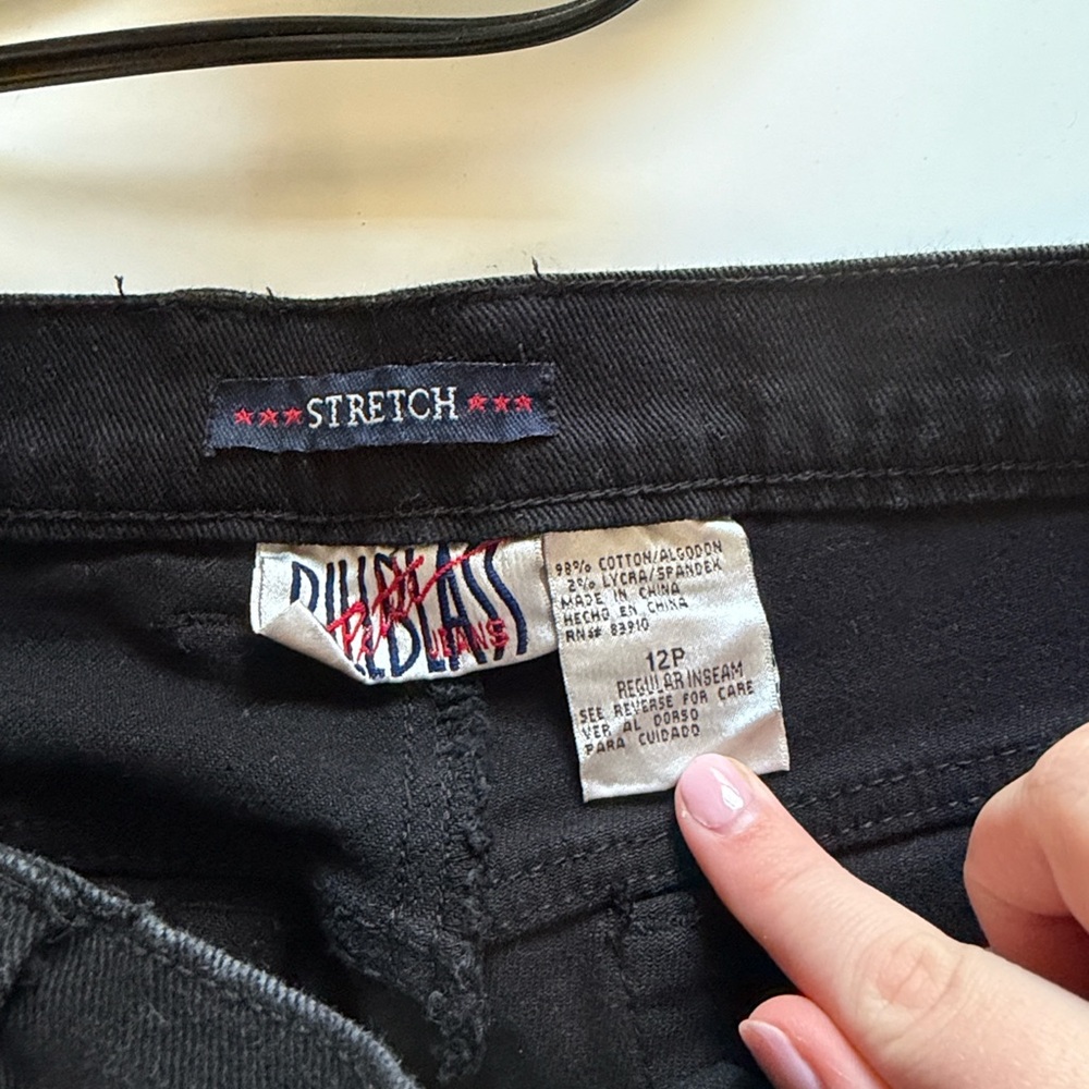 C14 Bill Blass Black Jeans - Picture 3 of 3